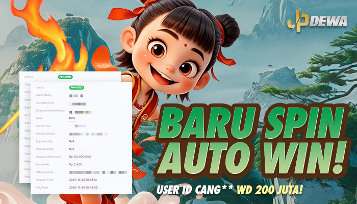 Baru Spin Auto Win! ID Cang WD 200 Juta