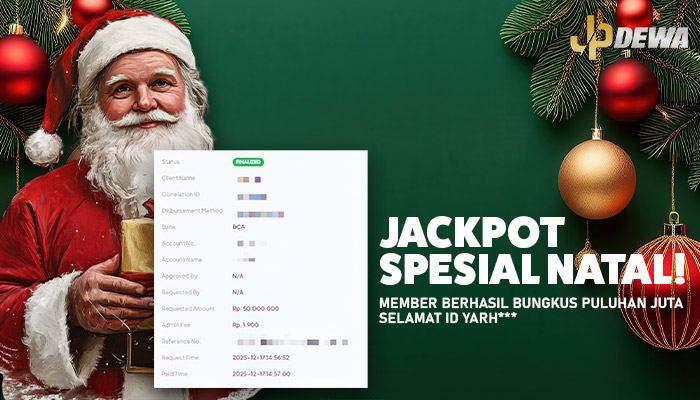 Jackpot Spesial Natal! Member Berhasil Bungkus Puluhan Juta