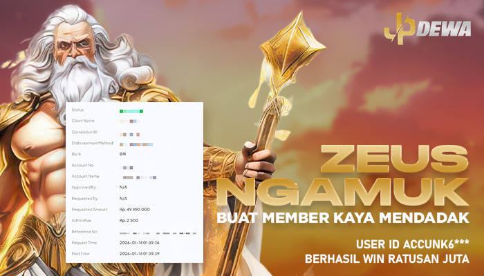 Zeus Ngamuk! Buat Member Kaya Mendadak